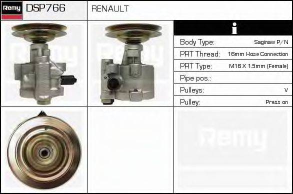 DELCO REMY DSP766 Гидравлический насос, рулевое управление