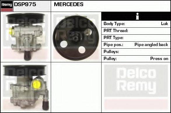 DELCO REMY DSP975 Гидравлический насос, рулевое управление