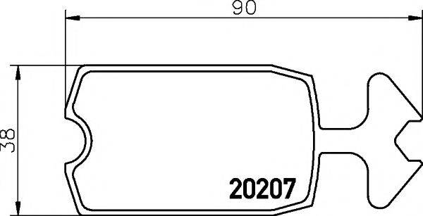 Комплект тормозных колодок, дисковый тормоз PAGID T0134