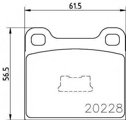 PAGID T0449 Комплект тормозных колодок, дисковый тормоз