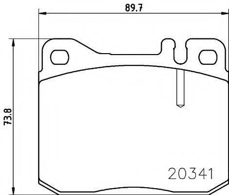 PAGID T4113 Комплект тормозных колодок, дисковый тормоз