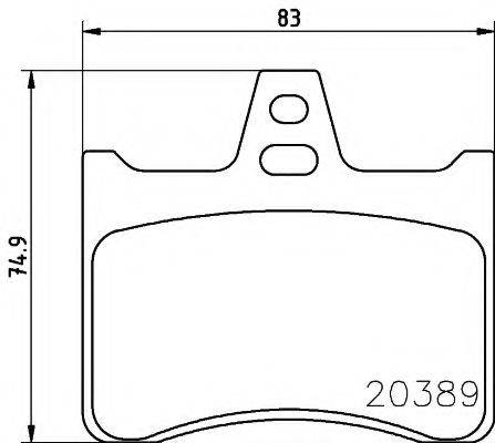 PAGID T0816 Комплект тормозных колодок, дисковый тормоз