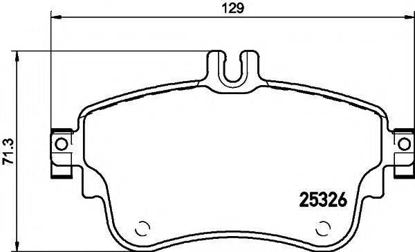 PAGID T2152 Комплект тормозных колодок, дисковый тормоз