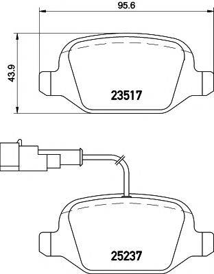 PAGID T3136 Комплект тормозных колодок, дисковый тормоз