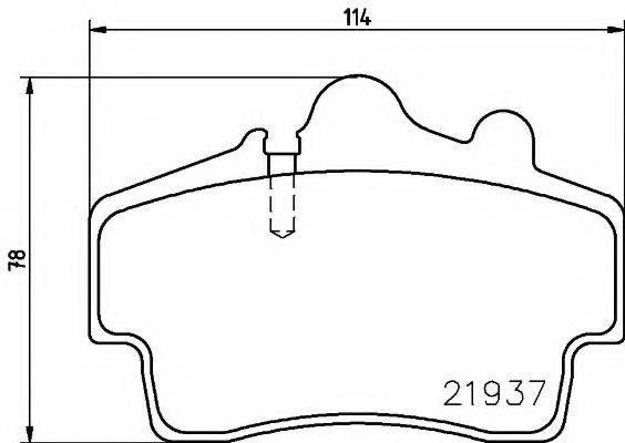 PAGID T5124 Комплект тормозных колодок, дисковый тормоз