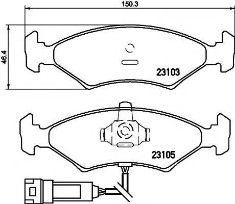 Комплект тормозных колодок, дисковый тормоз PAGID T1342