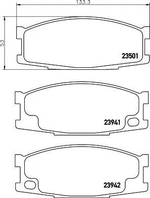 PAGID T1375 Комплект тормозных колодок, дисковый тормоз