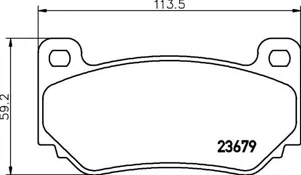 Комплект тормозных колодок, дисковый тормоз PAGID T1279