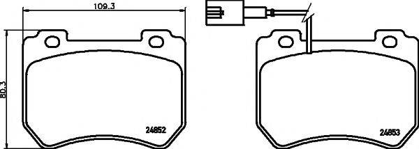 Комплект тормозных колодок, дисковый тормоз PAGID T1866