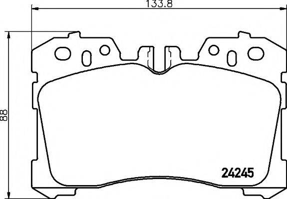 Комплект тормозных колодок, дисковый тормоз PAGID T1561