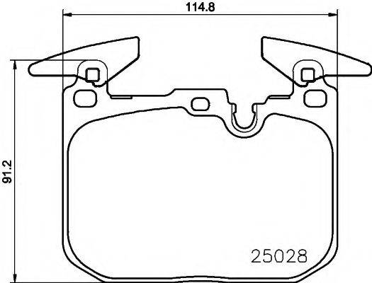 Комплект тормозных колодок, дисковый тормоз PAGID T2166
