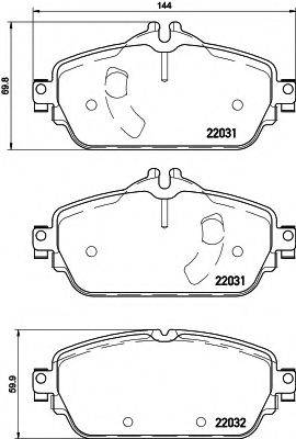 PAGID T2372 Комплект тормозных колодок, дисковый тормоз