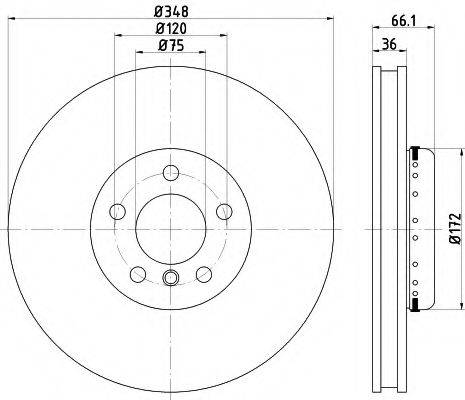 PAGID 65152 Тормозной диск