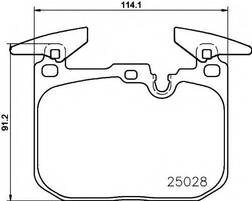 Комплект тормозных колодок, дисковый тормоз PAGID T2417