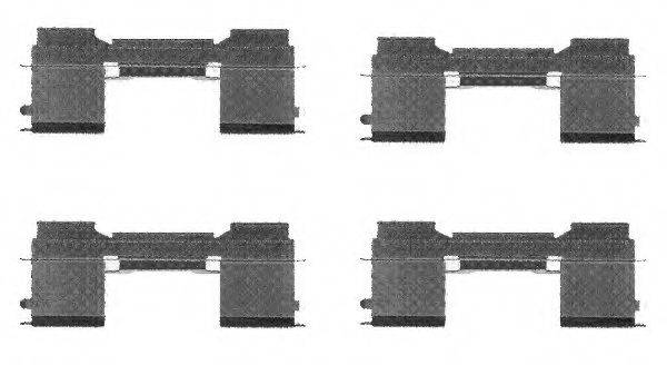 Комплектующие, колодки дискового тормоза PAGID K0432