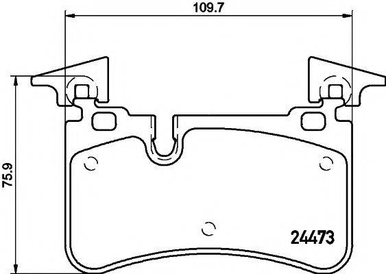 PAGID T1896 Комплект тормозных колодок, дисковый тормоз