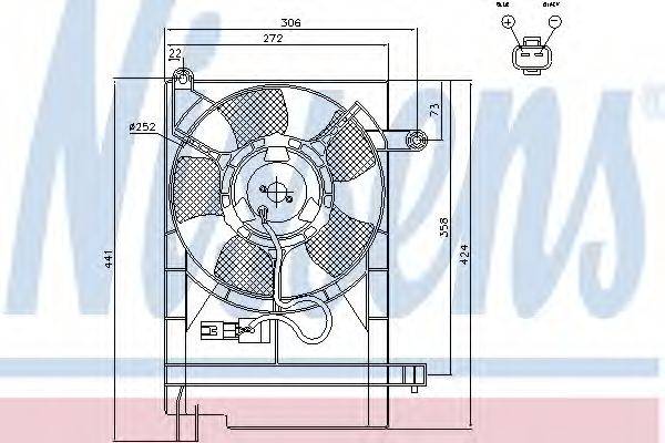 NISSENS 85062 Вентилятор, охлаждение двигателя