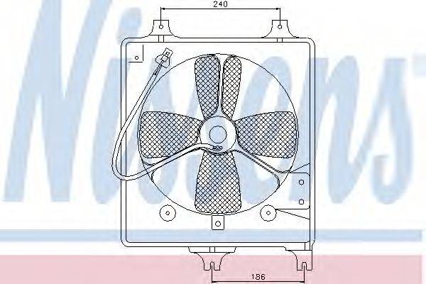 Вентилятор, охолодження двигуна NISSENS 85068