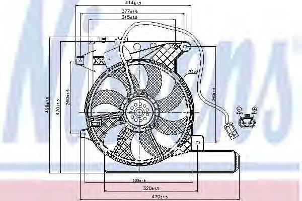 NISSENS 85202 Вентилятор, охлаждение двигателя