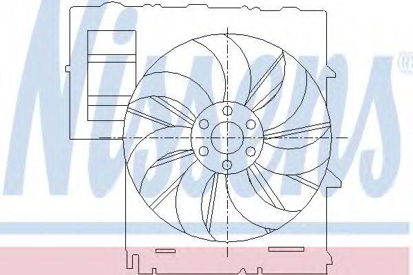 Вентилятор, охолодження двигуна NISSENS 85292
