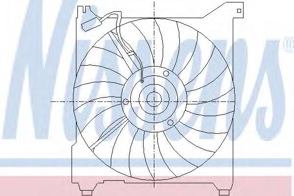 Вентилятор, охолодження двигуна NISSENS 85411