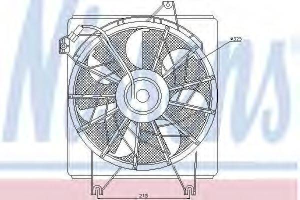 Вентилятор, охолодження двигуна NISSENS 85622