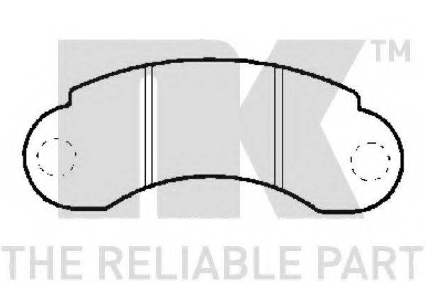 Комплект тормозных колодок, дисковый тормоз NK 223320