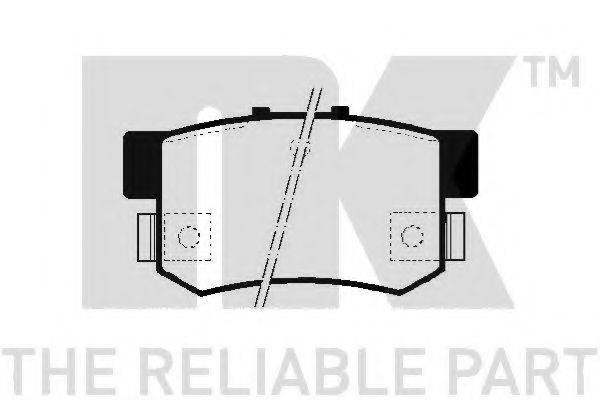 Комплект тормозных колодок, дисковый тормоз NK 229980