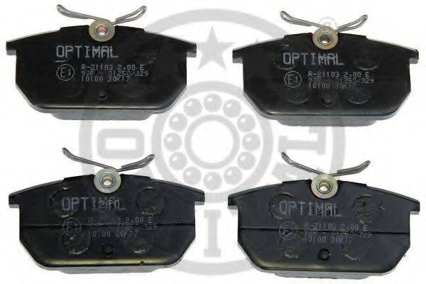 OPTIMAL 10100 Комплект тормозных колодок, дисковый тормоз