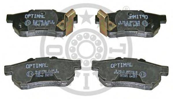 Комплект тормозных колодок, дисковый тормоз OPTIMAL 10242