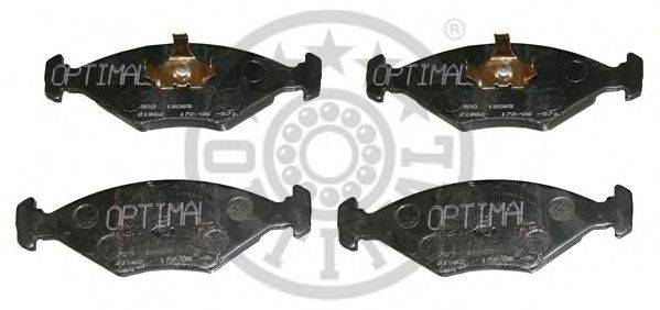 Комплект тормозных колодок, дисковый тормоз OPTIMAL 12065