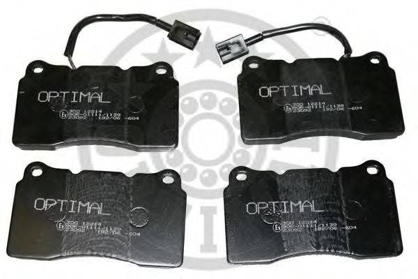 Комплект гальмівних колодок, дискове гальмо OPTIMAL 12214