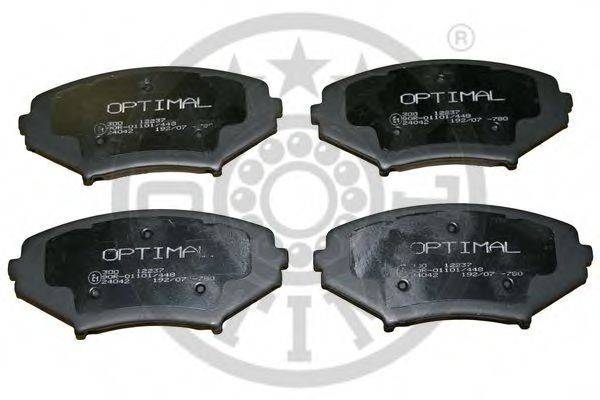 OPTIMAL 12237 Комплект тормозных колодок, дисковый тормоз