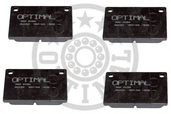 Комплект тормозных колодок, дисковый тормоз OPTIMAL 9150