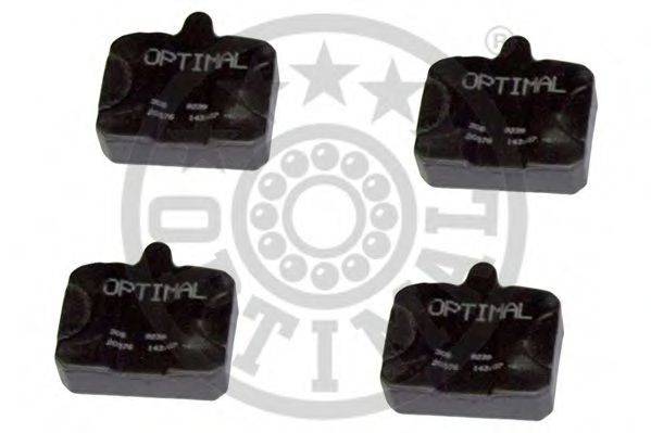 Комплект тормозных колодок, дисковый тормоз OPTIMAL 9239