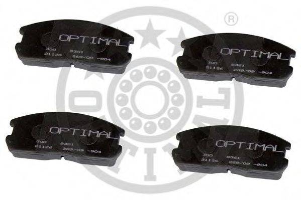 OPTIMAL 9361 Комплект тормозных колодок, дисковый тормоз