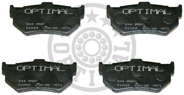 OPTIMAL 9529 Комплект гальмівних колодок, дискове гальмо