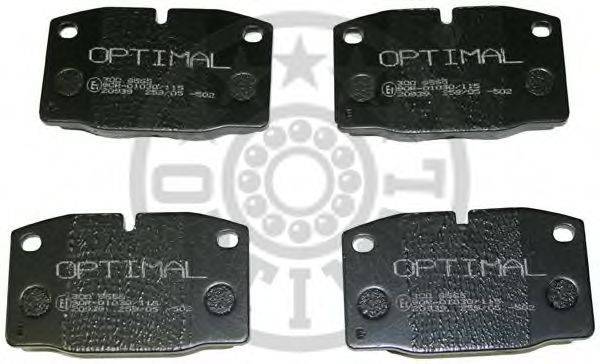 Комплект гальмівних колодок, дискове гальмо OPTIMAL 9565