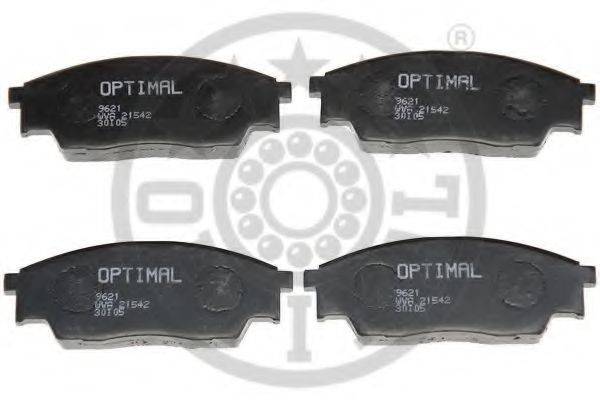 Комплект тормозных колодок, дисковый тормоз OPTIMAL 9621