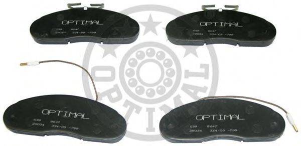 OPTIMAL 9647 Комплект тормозных колодок, дисковый тормоз