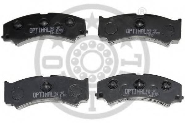 OPTIMAL 9651 Комплект тормозных колодок, дисковый тормоз