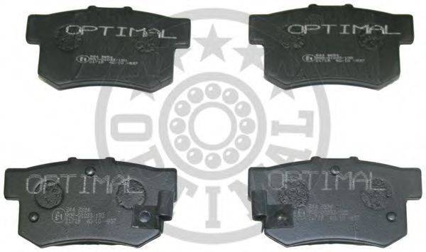 Комплект тормозных колодок, дисковый тормоз OPTIMAL 9654