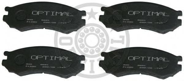 Комплект гальмівних колодок, дискове гальмо OPTIMAL 9691