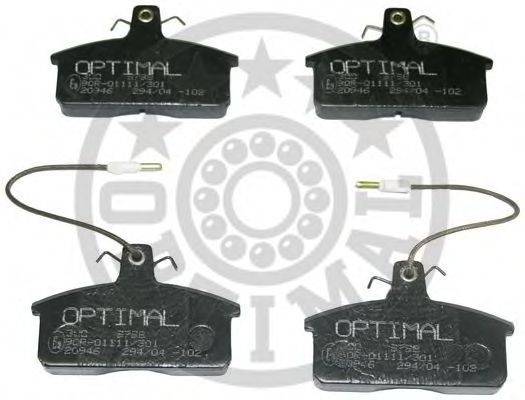 OPTIMAL 9798 Комплект тормозных колодок, дисковый тормоз
