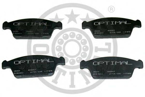 OPTIMAL 9897 Комплект тормозных колодок, дисковый тормоз