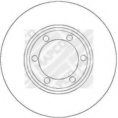MAPCO 15251 Тормозной диск