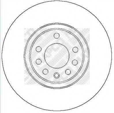 MAPCO 25709 Тормозной диск