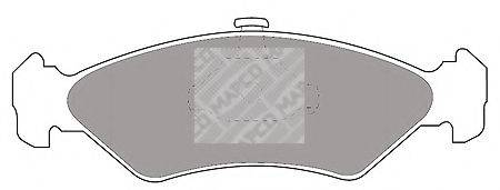 MAPCO 61881 Комплект тормозных колодок, дисковый тормоз