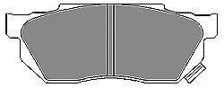 Комплект гальмівних колодок, дискове гальмо MAPCO 6247