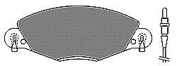 Комплект гальмівних колодок, дискове гальмо MAPCO 6566